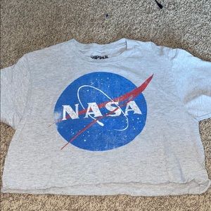 nasa cropped t-shirt